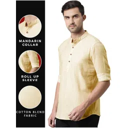 Edin Men Cotton Solid Kurtas-picture-14