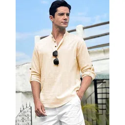 Edin Men Cotton Solid Kurtas-picture-33