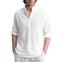Edin Men Solid Cotton Kurtas-picture-32