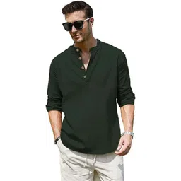 Edin Men Solid Cotton Kurtas-picture-27