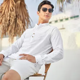 edin enterprise Men Solid Pure Cotton Straight Kurta-picture-11