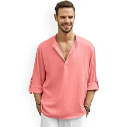 EdinWolf Mandarin Collar Cotton Straight Kurta-picture-25