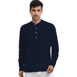EdinWolf Men Solid Daily Cotton Short Kurta-picture-13