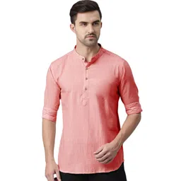 EdinWolf Men Solid Daily Cotton Short Kurta-picture-29