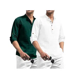 EdinWolf Round Neck A-Line Short Kurta image 2