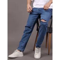 EDITLOOK Men Comfort Slim Fit Slash Knee Jeans-picture-36