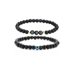 EDMIRIA Men Black Wood Bracelet-picture-31