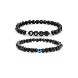 EDMIRIA Men Black Wood Bracelet-picture-17