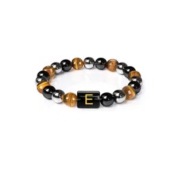 EDMIRIA Unisex Black Initial Letter Beaded Bracelet-picture-18