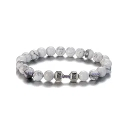EDMIRIA Unisex Silver-Toned Ceramic Bracelet-picture-18