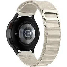 EDNITA 22mm SmartWatch Strap With Alpine Loop For Noise Colorfit Ultra/Oneplus 46mm/Samsung Galaxy Watch 3 45mm/Realme S/S Pro/ & With All 22mm Watches-Starlight-Pack Of 1-picture-41