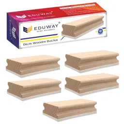 EDUWAY ‎Rectangular Premium Delta Wooden for Whiteboard and Chalkboard Multicoloured (Pack of 5)-picture-41
