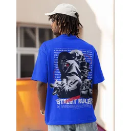 Edyssa Men Graphic Printed Round Neck Cotton Oversized T-shirt-picture-19