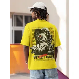 Edyssa Men Graphic Printed Round Neck Cotton Oversized T-shirt-picture-24