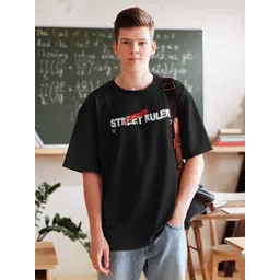 Edyssa Men Graphic Printed Round Neck Cotton Oversized T-shirt-picture-25