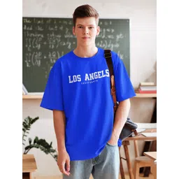 Edyssa Men Typography Printed Round Neck Cotton Oversized T-shirt-picture-17