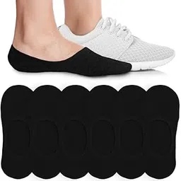 eedor Women's 3 Pairs Thin No Show Socks Non Slip Flat Boat Line Extra Large XL Black, 3 Pairs (6 Socks)_black, 10-12-picture-24