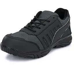 eego italy Black Genuine Leather Men'S Safety Shoes-picture-10