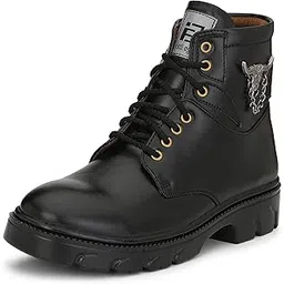 eego italy Black Synthetic Stylish Men's Boots-picture-11