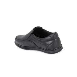 Eego Italy Men Black Solid Padded Formal Slip-On Shoes image 2