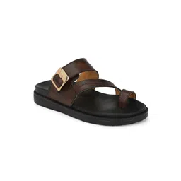 Eego Italy Men Brown & Black Comfort Sandals-picture-18