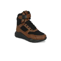 Eego Italy Men Colourblocked Superstar Mid-Top Sneakers-picture-26