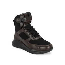 Eego Italy Men Colourblocked Superstar Mid-Top Sneakers-picture-21