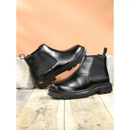 Eego Italy Men High-Top Chelsea Boots-picture-26