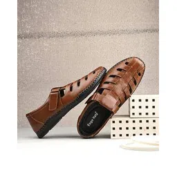 eego italy Men Shoe-Styled Sandals with Velcro Fastening-picture-14