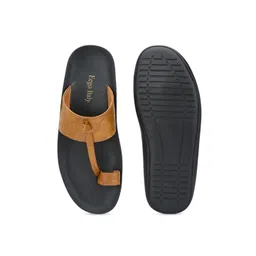 Eego Italy Men Tan Brown Solid Comfort Sandals image 2