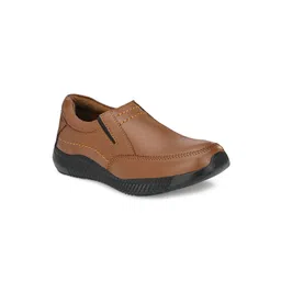 Eego Italy Men Tan Formal Genuine Leather Slip-Ons-picture-23