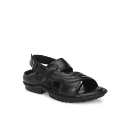 Eego Italy Men's Black Back Strap Sandals-picture-13