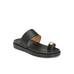 Eego Italy Men's Black Toe Ring Sandals-picture-23