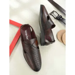 Eego Italy Men's Brown Fisherman Sandals-picture-21