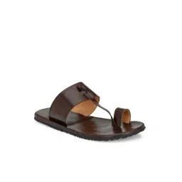 Eego Italy Men's Brown Toe Ring Sandals-picture-14