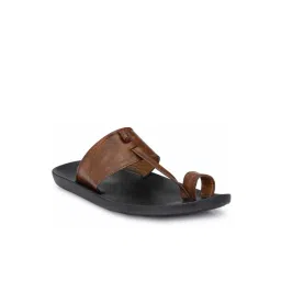 Eego Italy Men's Brown Toe Ring Sandals-picture-37