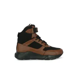 Eego Italy Men's Tan Ankle High Sneakers-picture-39