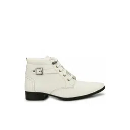 Eego Italy Men's White Derby Boots-picture-42