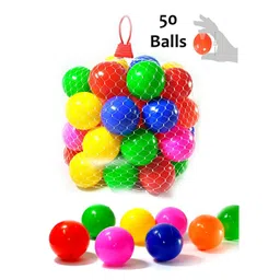 Eevovee Plastic Play Balls Pack of 50 - Multi Colour-picture-17