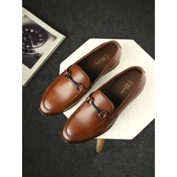 Egoss Men Genuine Round Toe Formal Loafers-picture-26
