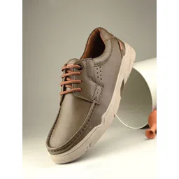 Egoss Men Lace-Ups Lightweight Leather Sneakers-picture-19