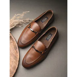 Egoss Men Leather Formal Loafers-picture-25