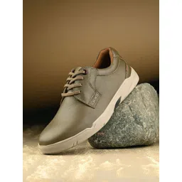 Egoss Men Leather Lace-Ups Lightweight Sneakers-picture-28