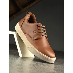 Egoss Men Leather Lightweight Sneakers-picture-35