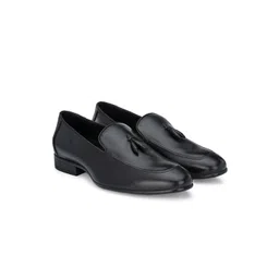 Egoss Men Round Toe Leather Formal Loafers-picture-12