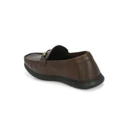 Egoss Men Round Toe Lightweight Leather Loafers image 4