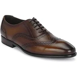 egoss Platinum Premium Genuine Leather Brogue Formal Shoes for Men-23701-picture-26