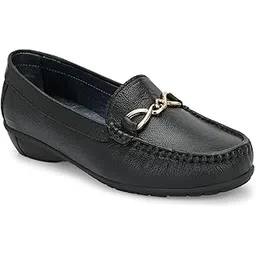 egoss X Laddy Boss Comfortbale & Lightweight Formal Loafer for Womens (Black, 39)-picture-25