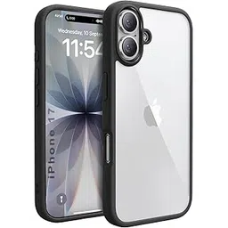 EGOTUDE for iPhone 17 Case, Polycarbonate Hard Back Cover, Anti-Yellowing Clear Transparent-image-10