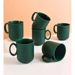eha Fern Statement Coffee Mug 350 ml (6 Pc)Rice Husk Biocomposite-picture-17